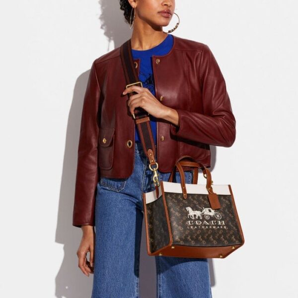 Coach Leatherware Brown Field Tote (With box)