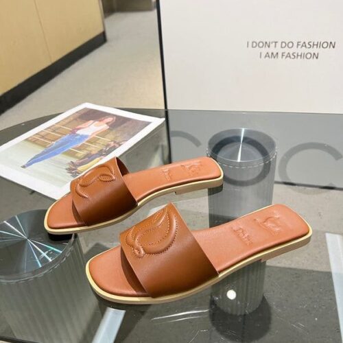 6773a7b3-5fa3-4e79-8071-2697696eba87 Christian Louboutin Brown Mules Flat
