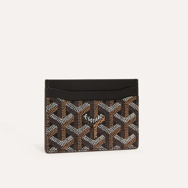 Goyard Saint Sulpice Black Color Card Holder Wallet (With Box)