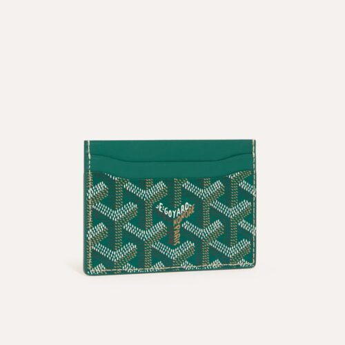 Goyard Saint Sulpice Green Color Card Holder Wallet (With Box)