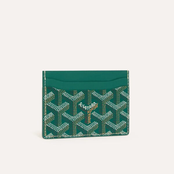 Goyard Saint Sulpice Green Color Card Holder Wallet (With Box)