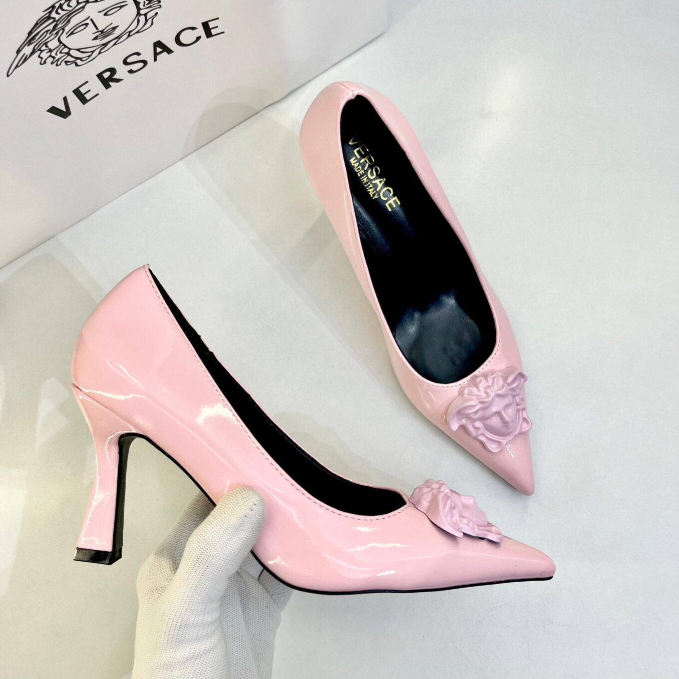Versace La Medusa Pink Pump