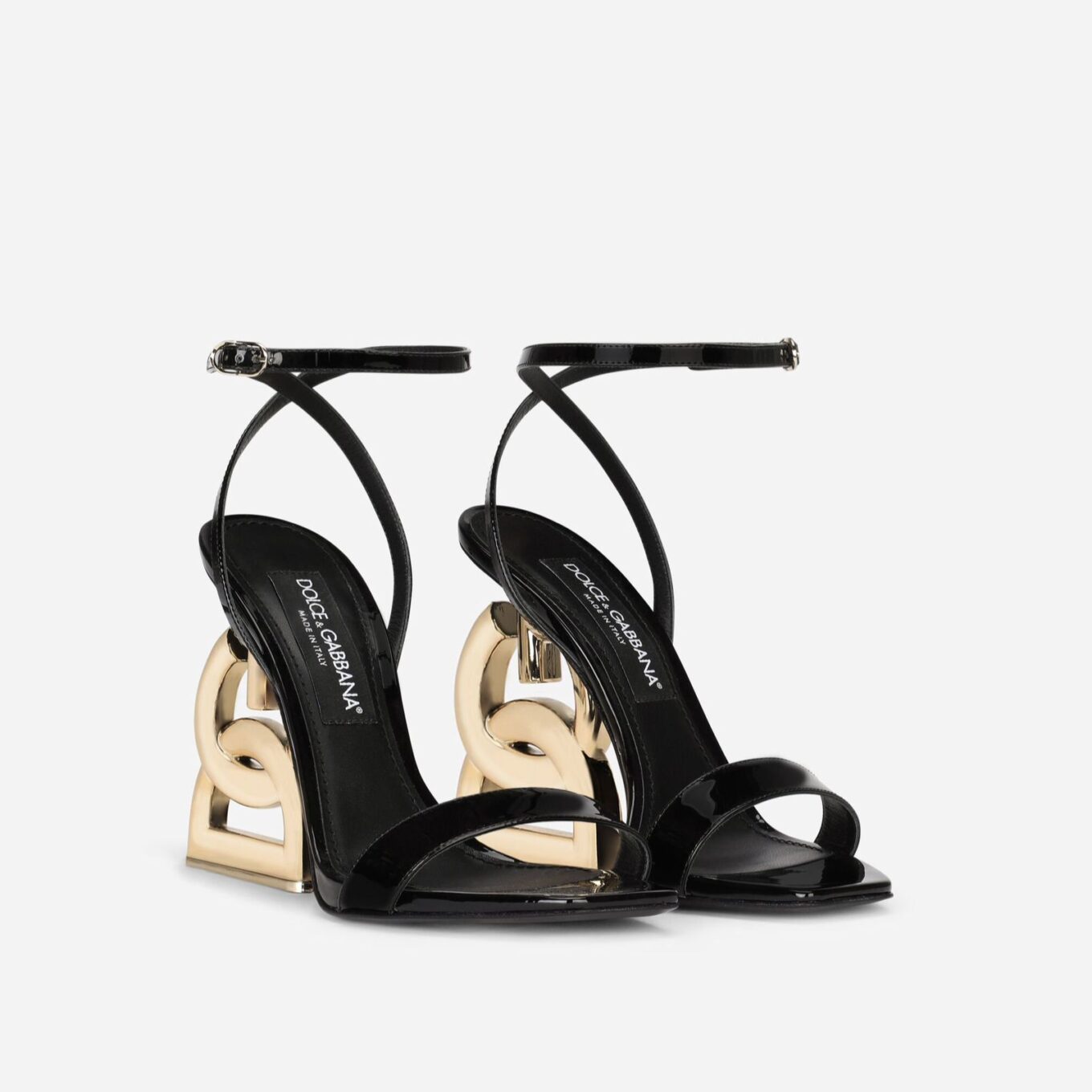 D&G Pop Keira Black Sandal