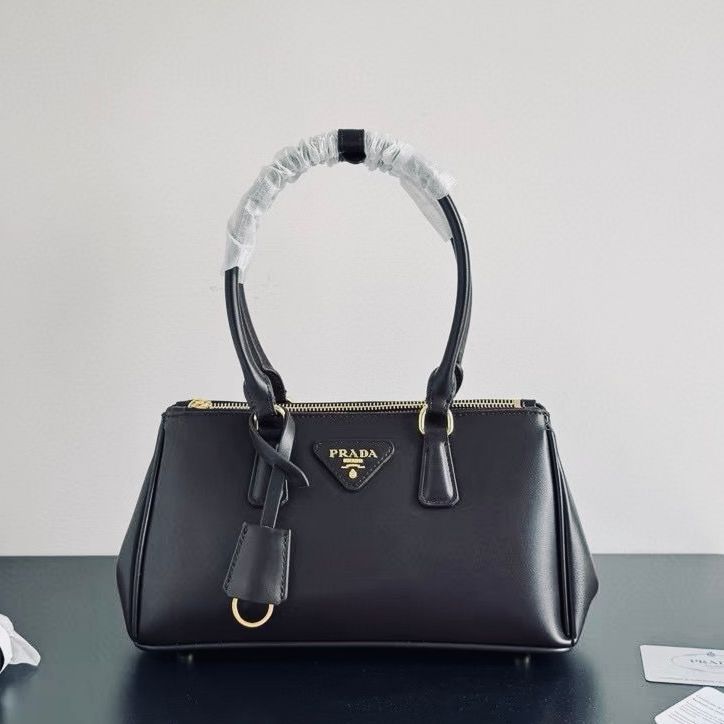 Prada Galleria Saffiano Black Handbag (With Box)
