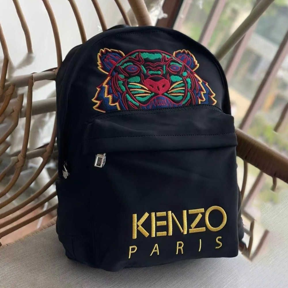 Kenzo Black Yellow Tiger Backpack