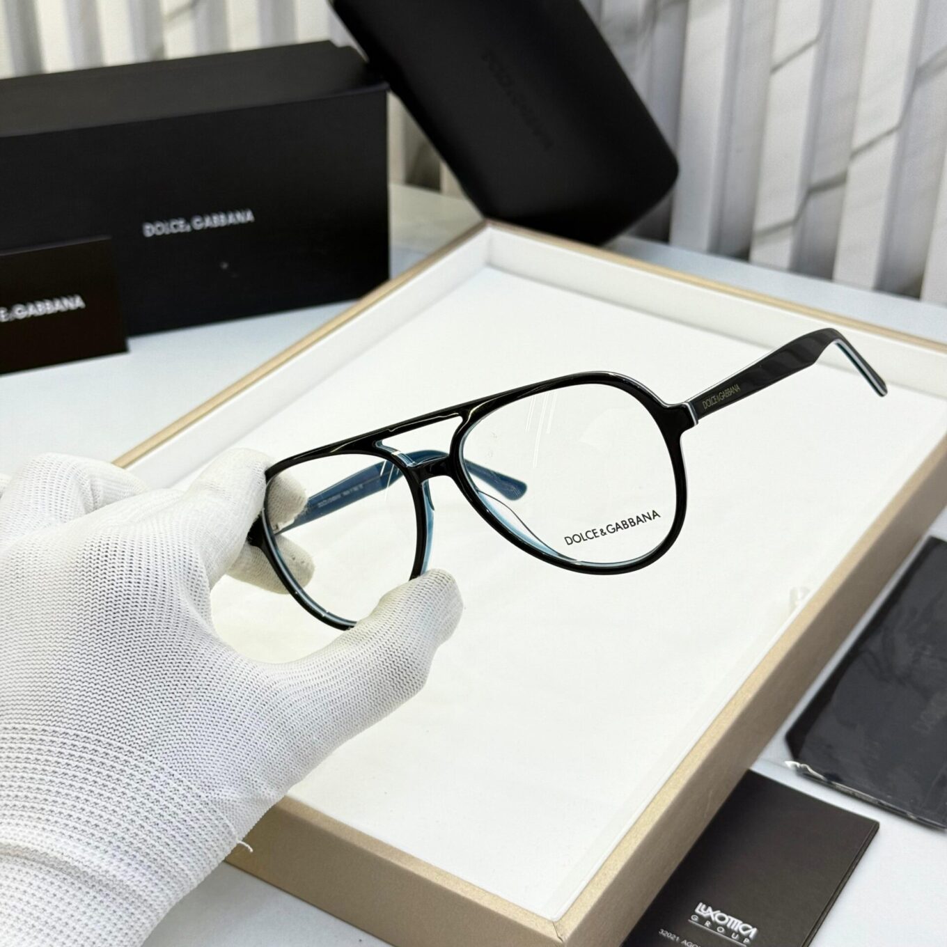 Dolce & Gabbana Aviator Men Eyeglasses