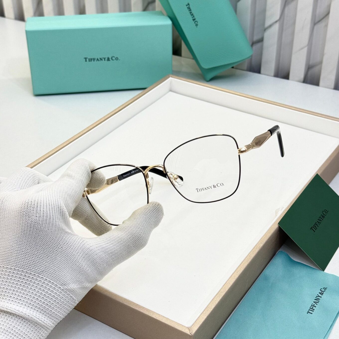 Tiffany & Co. Gold Black Women's Eyeglasses