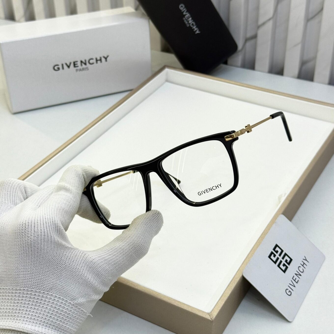 Givenchy Rectangle Unisex  Eyeglasses