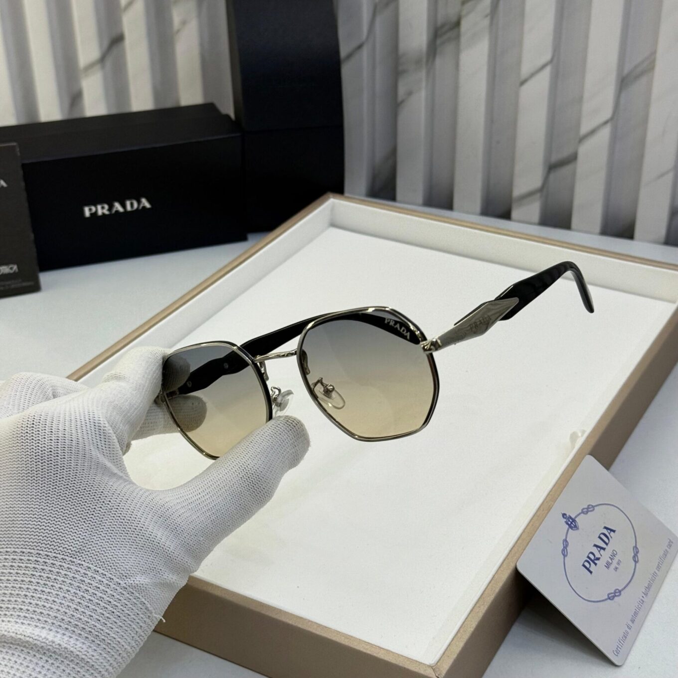 WhatsApp Image 2025-08-17 at 7.00.27 PM Prada Geometric unisex sunglasses