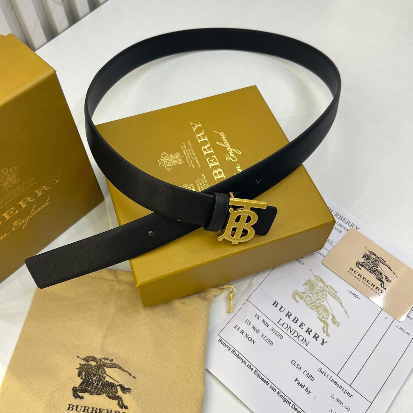 WhatsApp Image 2025-08-22 at 6.12.13 PM Burberry Black TB Monogram Buckle Belt