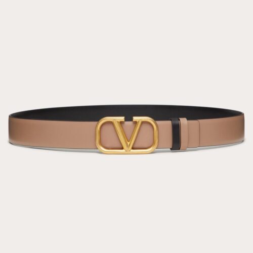 Valentino Garavani Reversible Taupe and black Belt