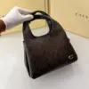 Coach Lana Coach Print Coffee Black Color Shoulder Bag (With Box)