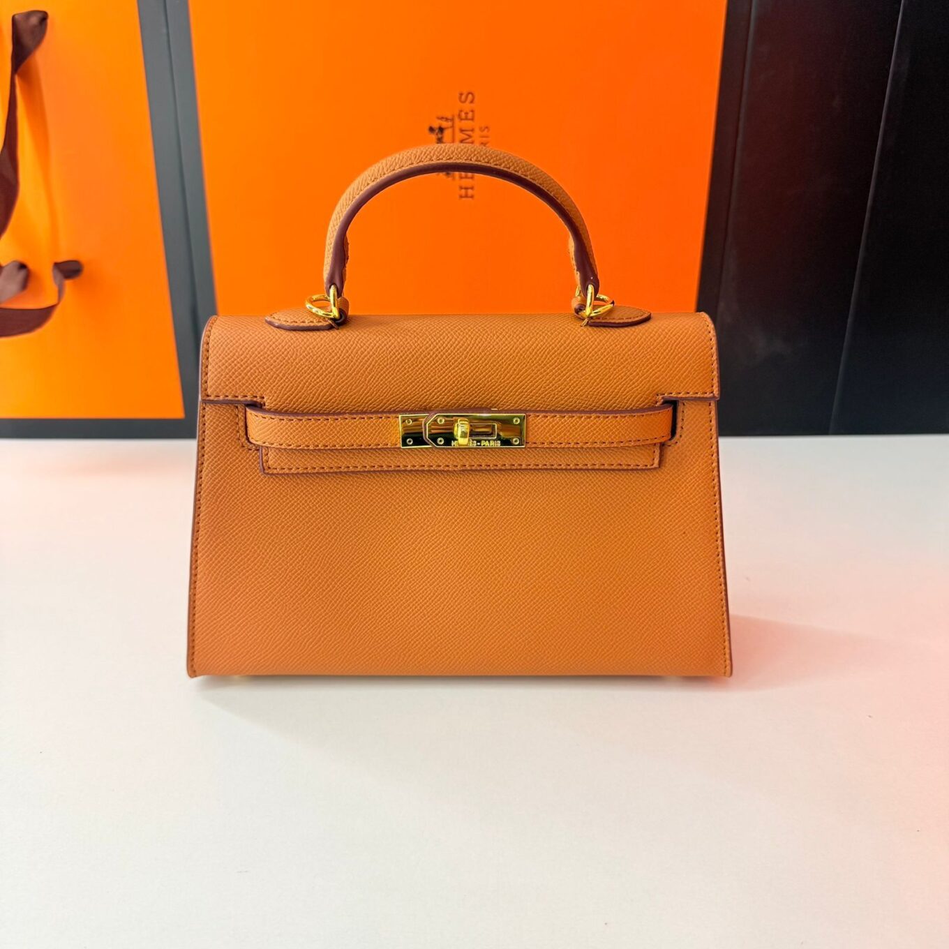 Hermes Kelly Mini Brown Handbag