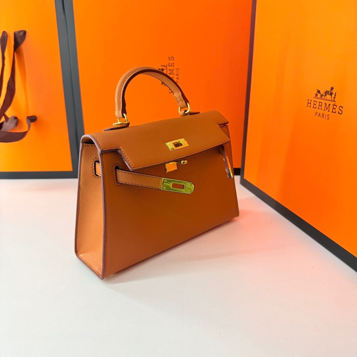 Hermes Kelly Mini Brown Handbag