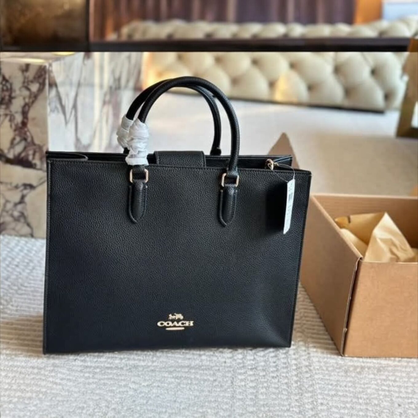 WhatsApp Image 2025-08-26 at 6.04.15 PM Coach Maggie Black Tote