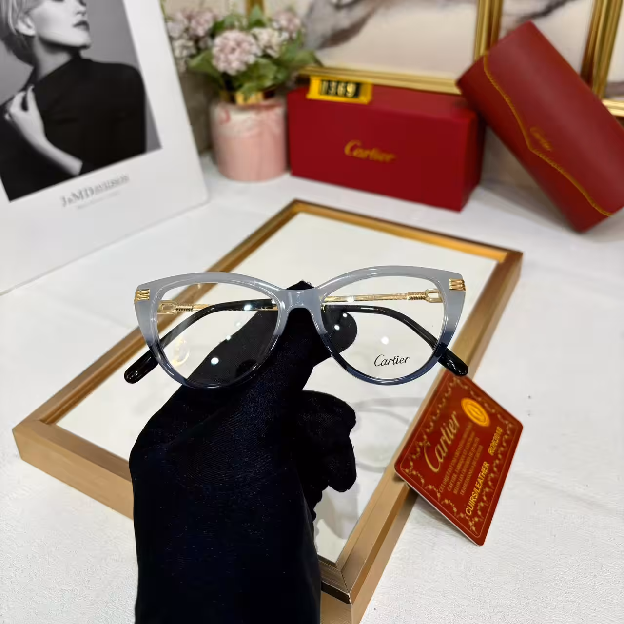 Cartier Cateye Optical Frame
