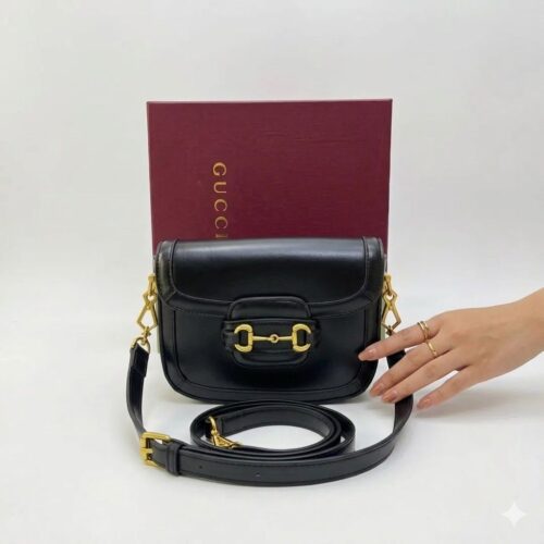 WhatsApp Image 2026-04-30 at 12.44.52 Gucci Mini 1955 Black Horsebit Sling Bag (With Box)