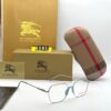 Burberry Hexagon Silver-Blue Unisex Eyeglasses