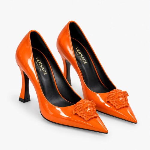Versace La Medusa Orange Pump
