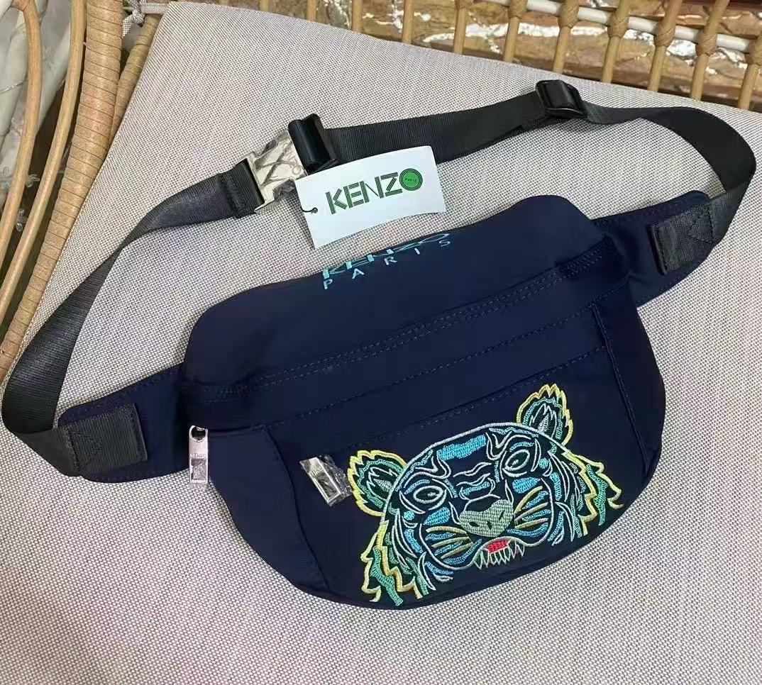 WhatsApp Image 2025-09-01 at 5.07.27 PM Kenzo White Canvas Tiger Belt Bag