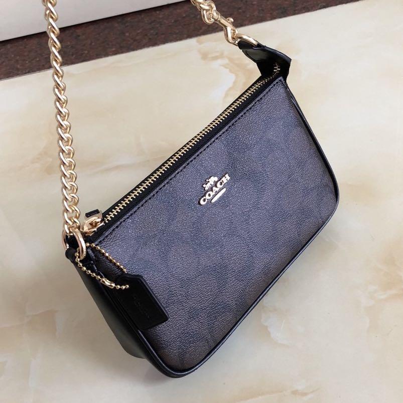 WhatsApp Image 2025-09-01 at 6.20.47 PM (1) Coach Signature Coffee Black Shoulder Bag (With Box)