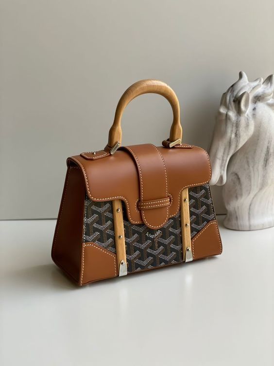 WhatsApp Image 2025-09-02 at 6.09.30 PM Goyard Saigon Brown Hand Bag (With Box)