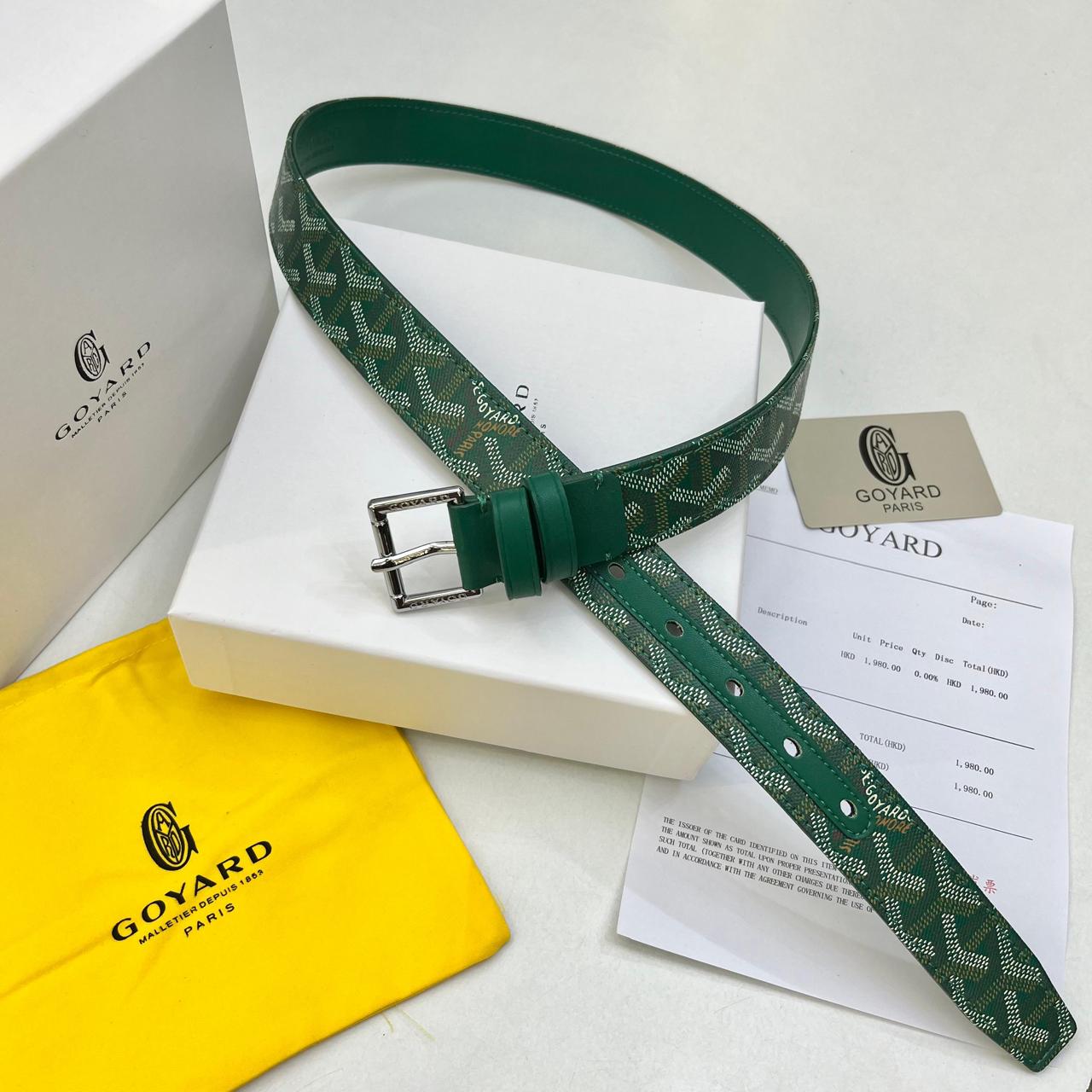 WhatsApp Image 2025-09-03 at 4.27.14 PM Goyard Green Monogram Belt