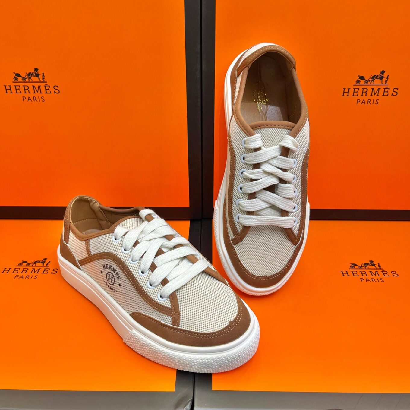 Hermes Brown Get Sneaker