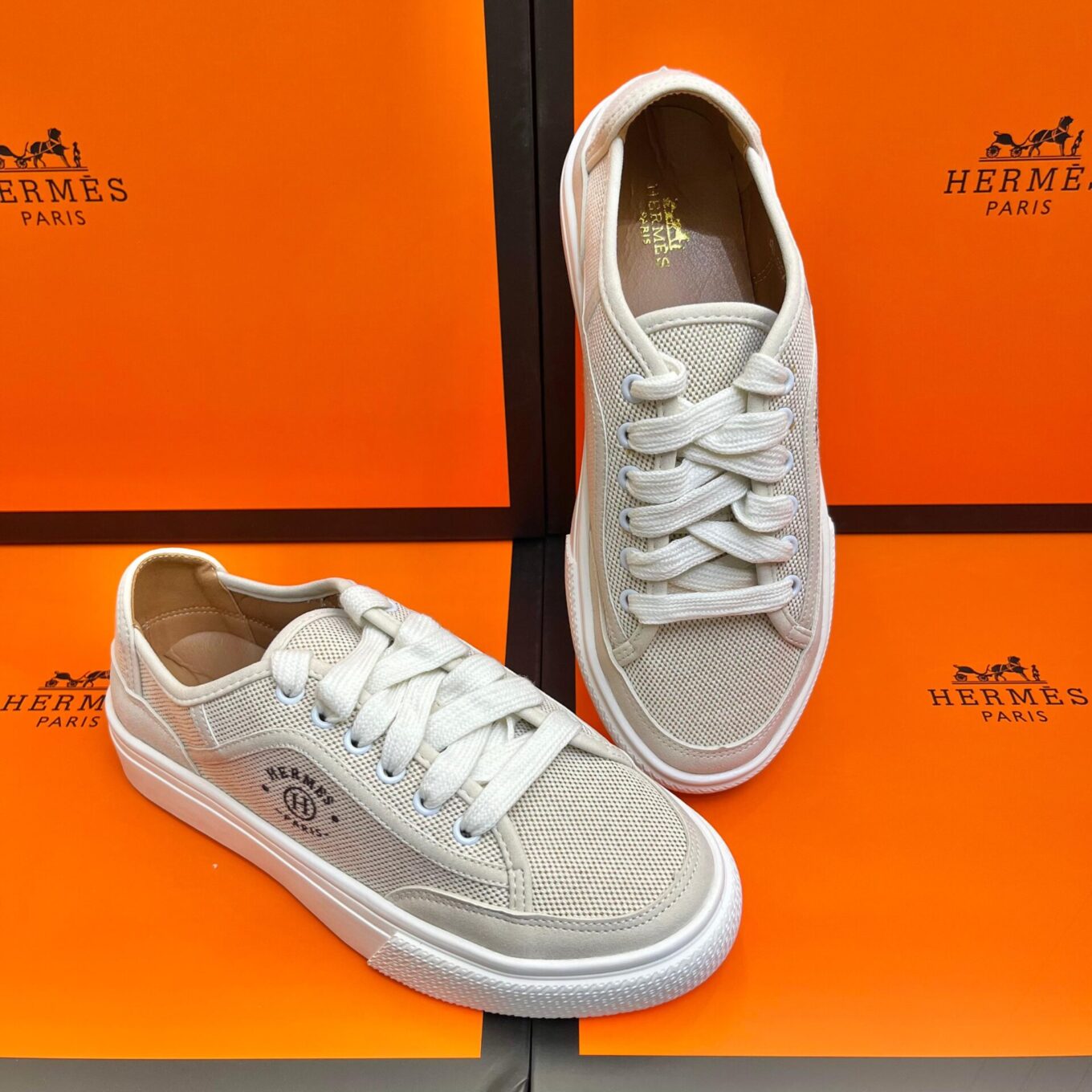 Hermes Beige Get Sneaker