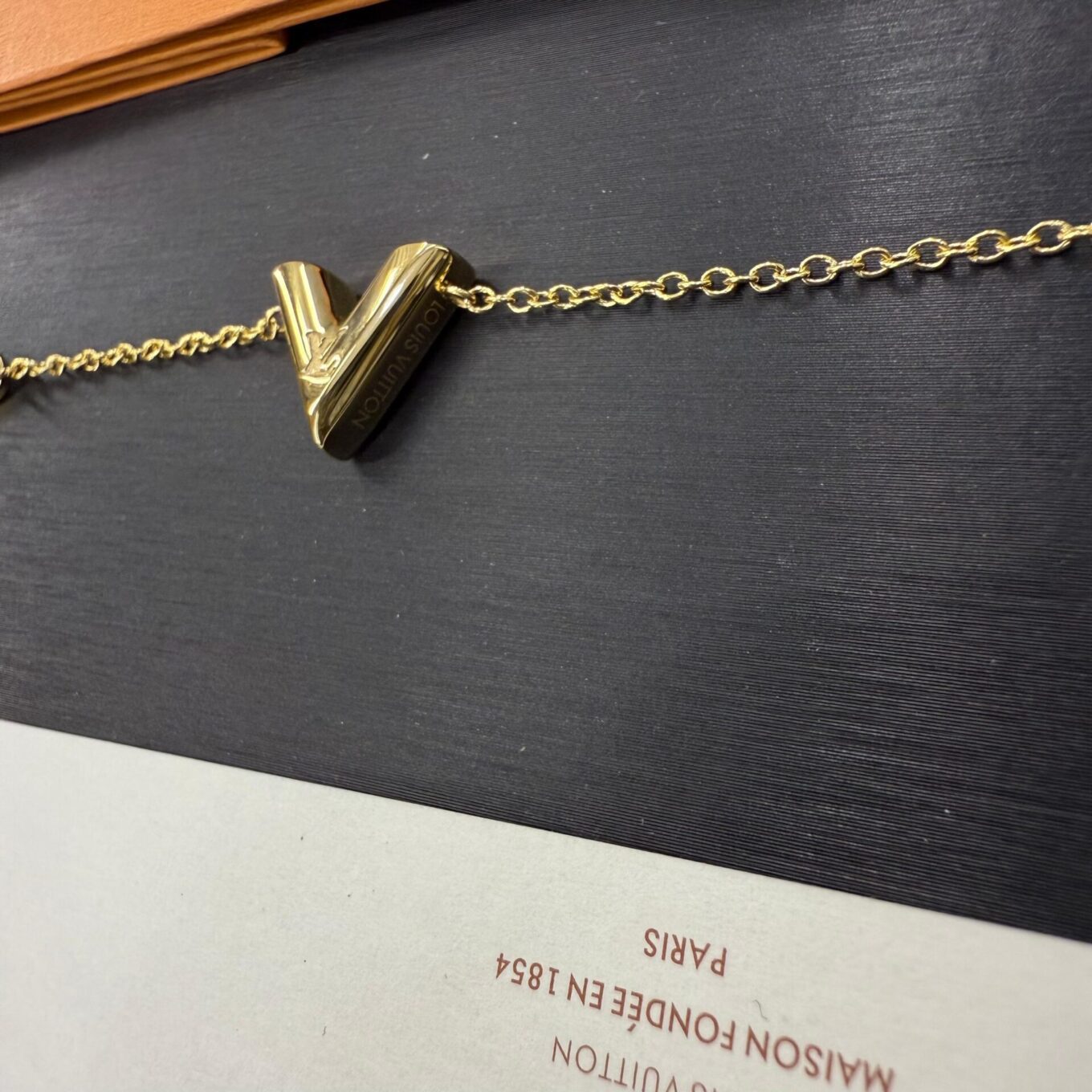 WhatsApp Image 2025-09-05 at 9.29.47 PM (2) Louis Vuitton V Gold Color Bracelet