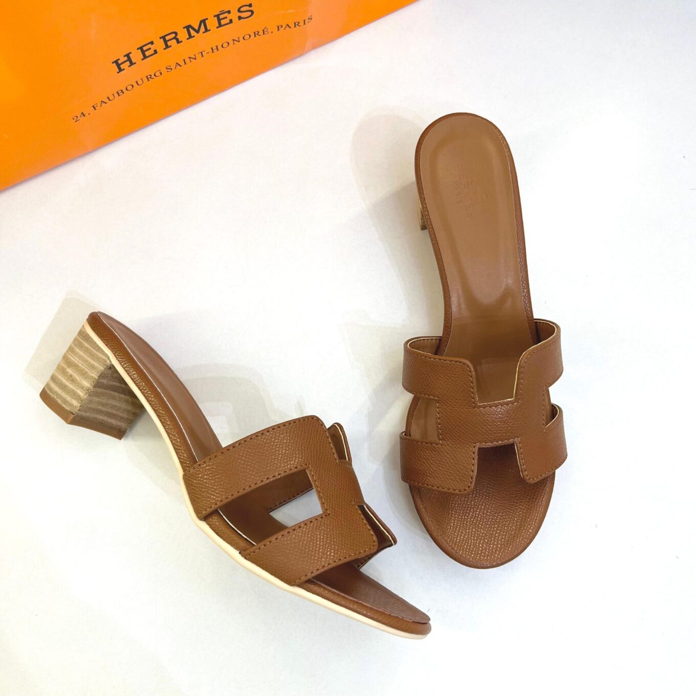 Hermes Brown Oasis Sandal