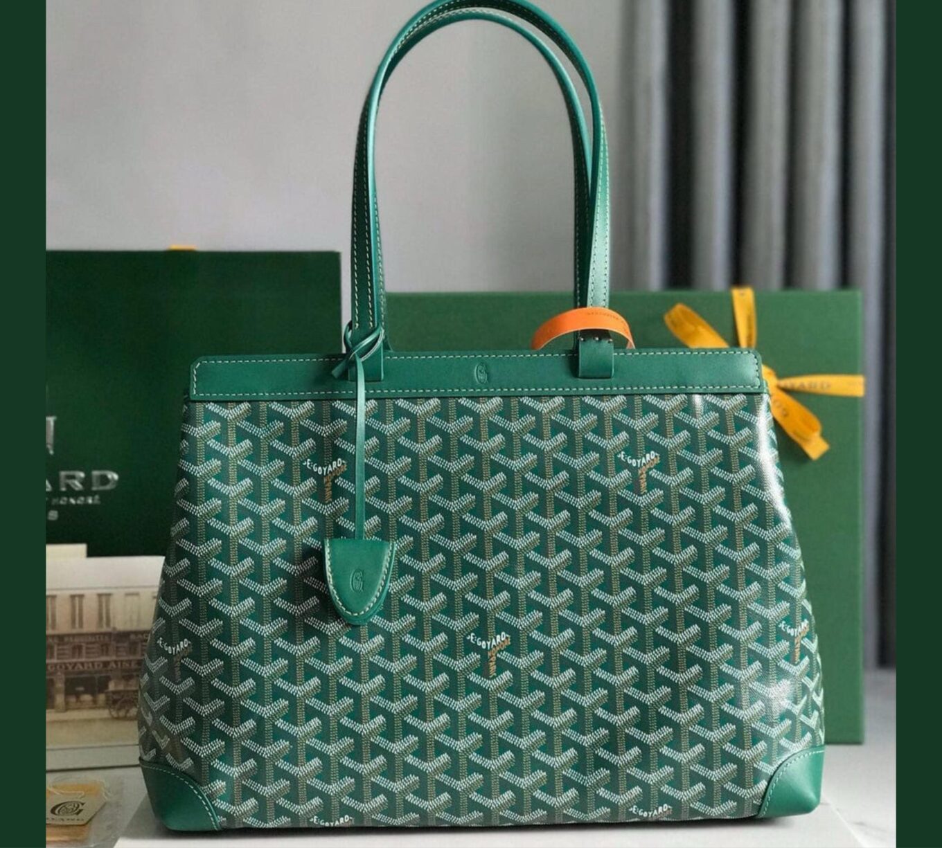 WhatsApp Image 2025-09-08 at 13.53.30_d73e2472 Goyard Bellechasse Green Tote Bag