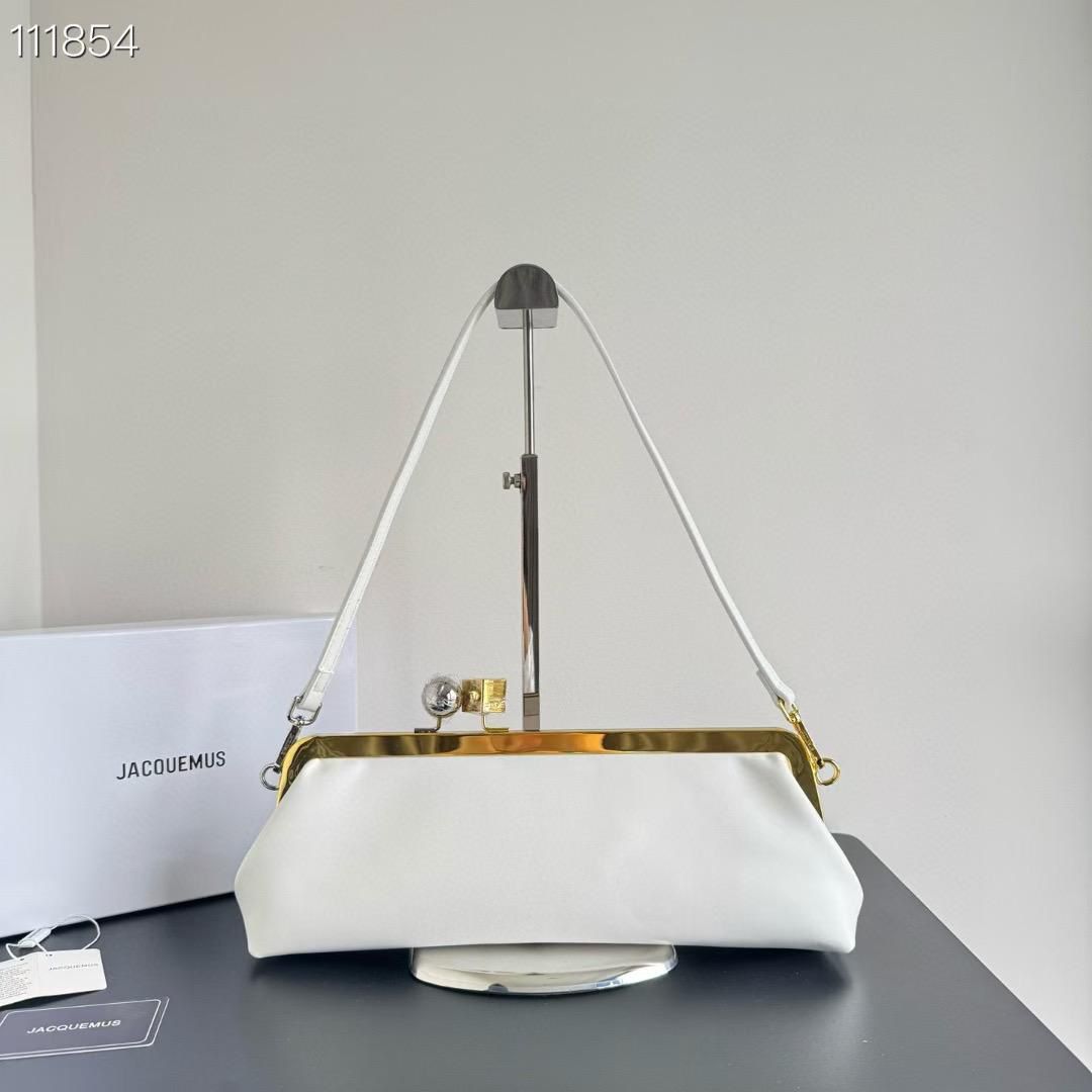 Jacquemus Salon White Clutch Bag (With Box)
