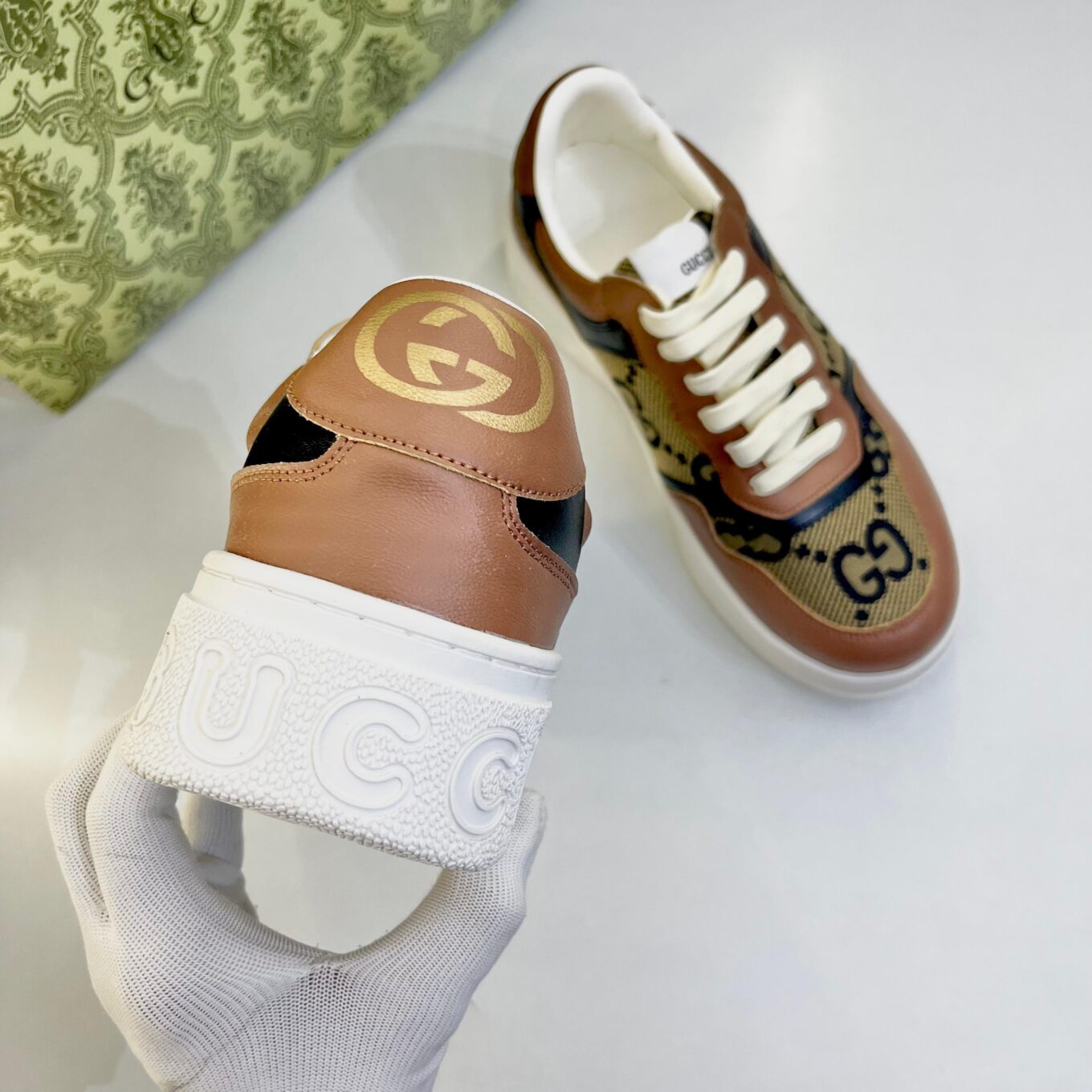 Gucci GG Brown Trainer Sneaker