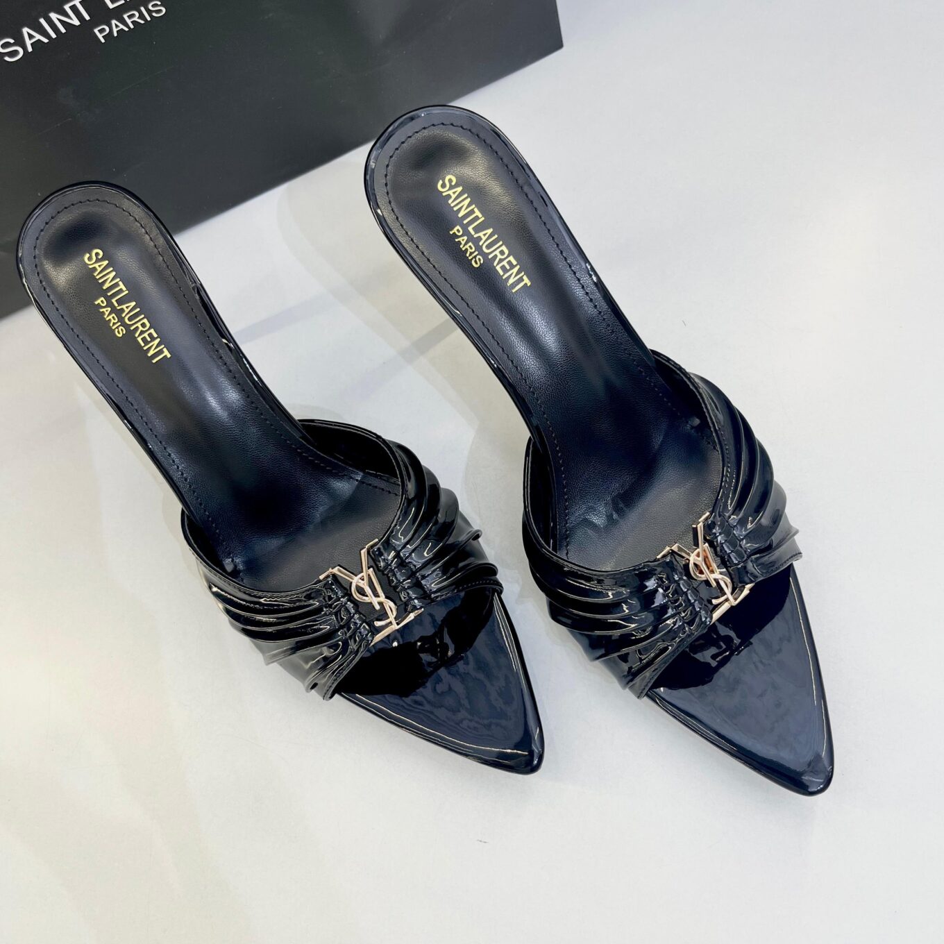 Ysl Babylone Black Mules