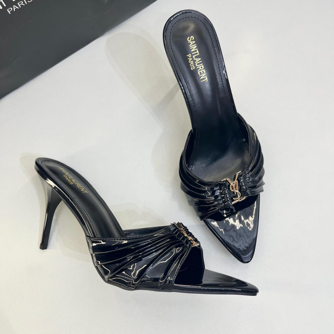 Ysl Babylone Black Mules