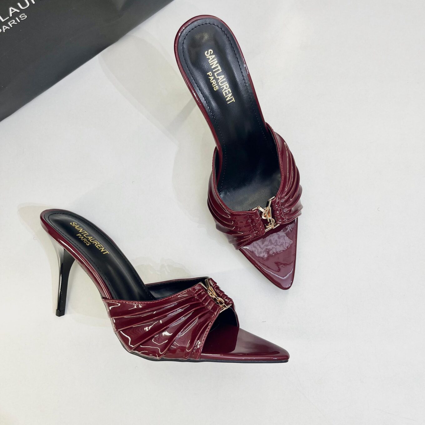 WhatsApp Image 2025-09-09 at 5.54.25 PM Ysl Babylone Maroon Mules