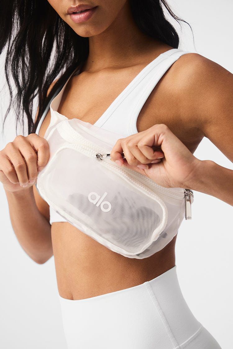 Alo Yoga White Fanny Pack Bag