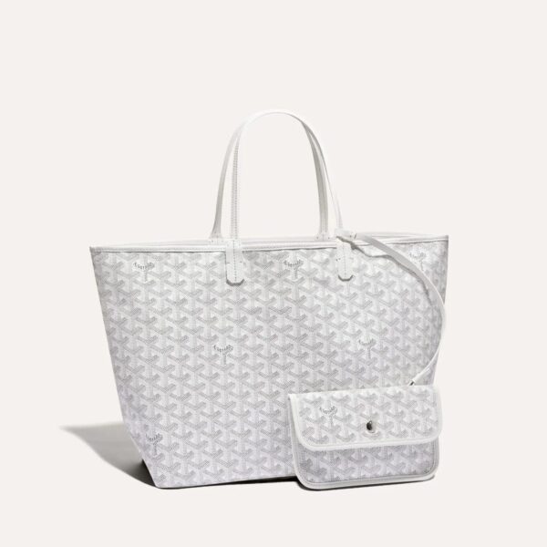 Goyard Saint Louis White PM Tote