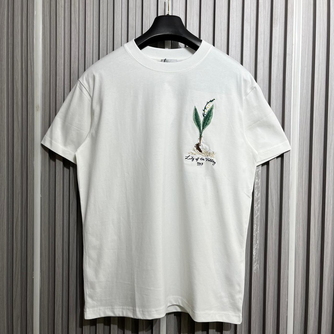 Christian Dior Lily of the Month White T-shirt for Men