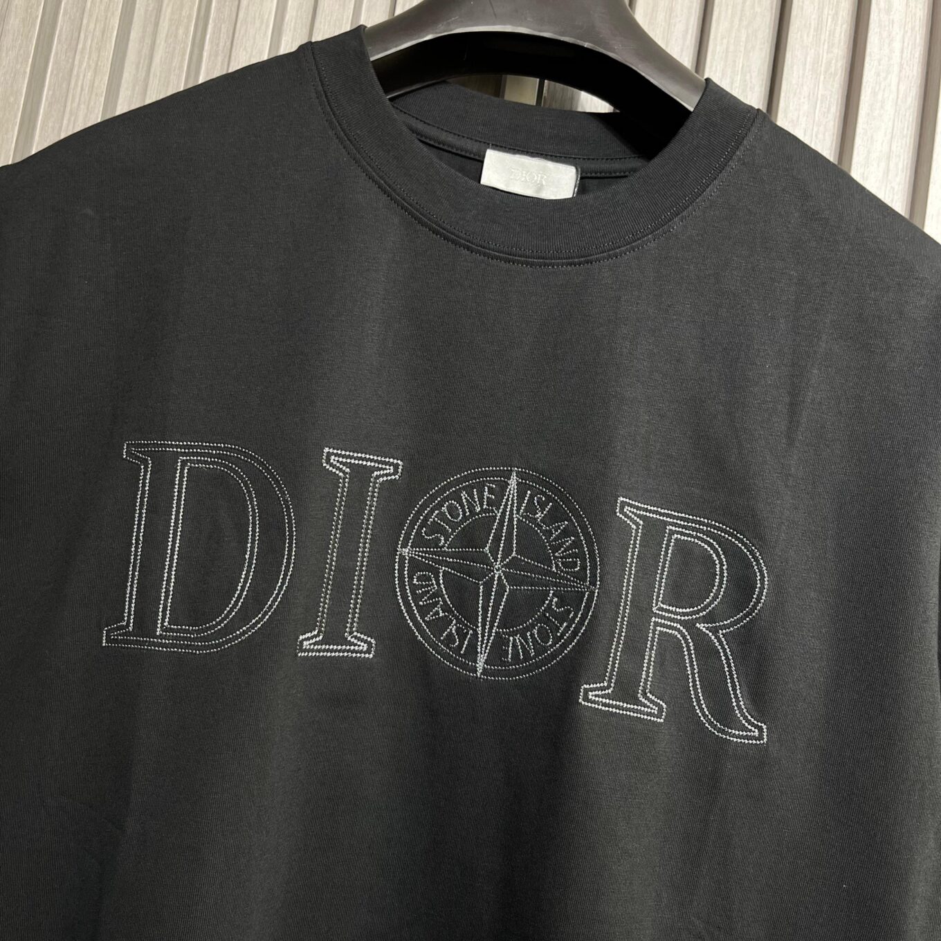 Dior Stone Island Black T-Shirt For Men