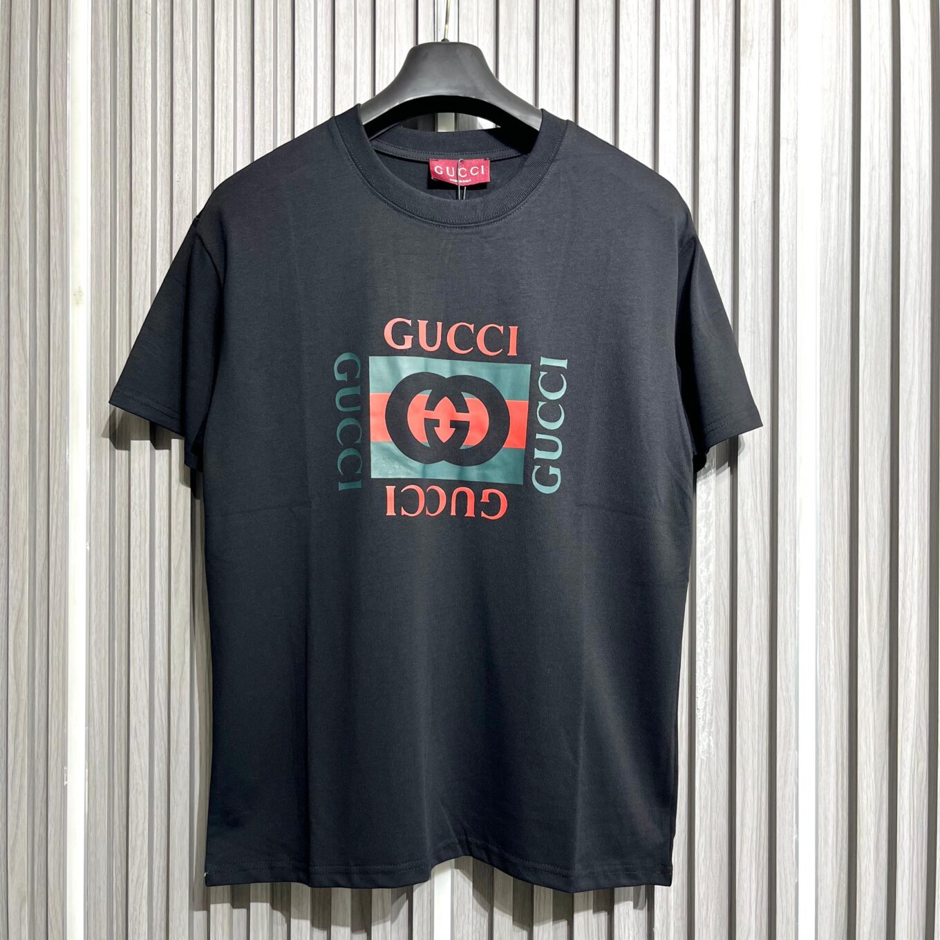 Gucci Printed Black Tshirt For Men