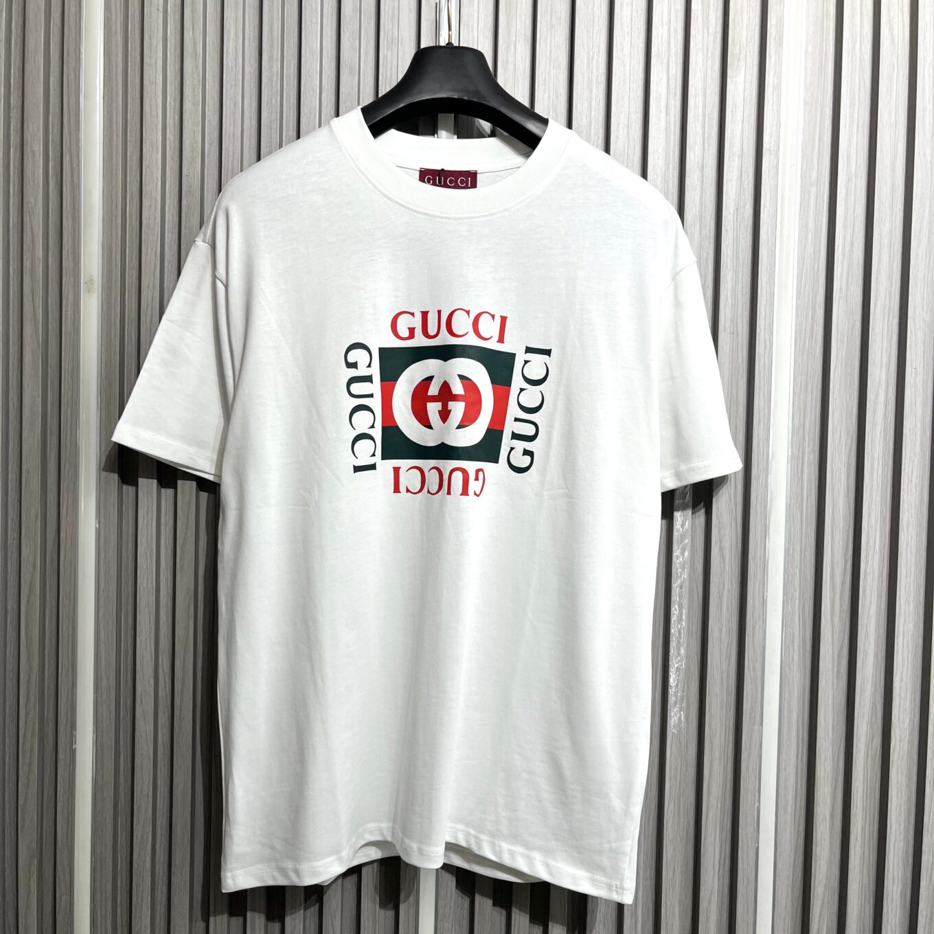 Gucci Printed White Tshirt For Men