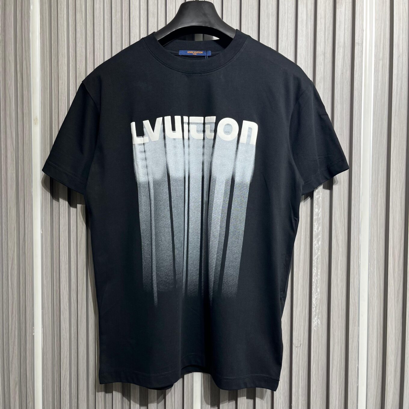 Louis Vuitton Black Gradient Logo T-Shirt For Men