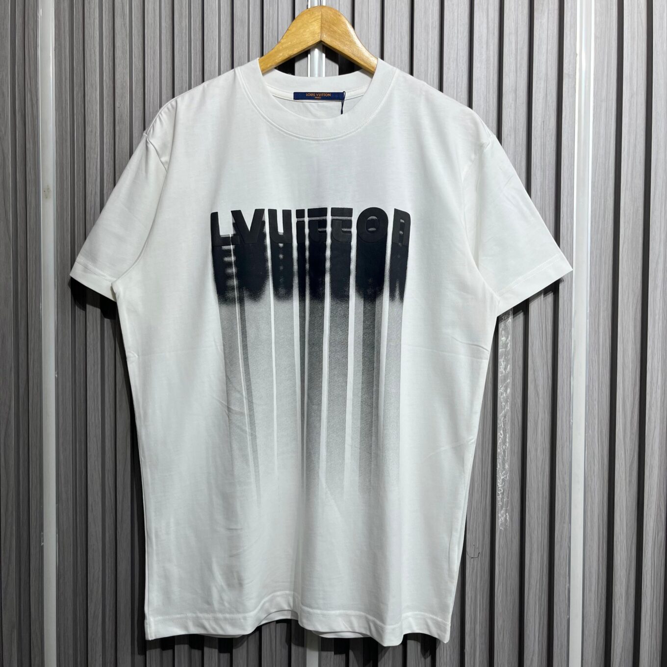 Louis Vuitton White Gradient Logo T-Shirt For Men