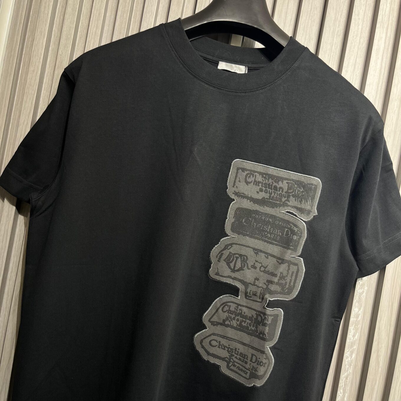 WhatsApp Image 2025-09-12 at 4.41.53 PM Dior Black Graphic Logo T-Shirt For Men