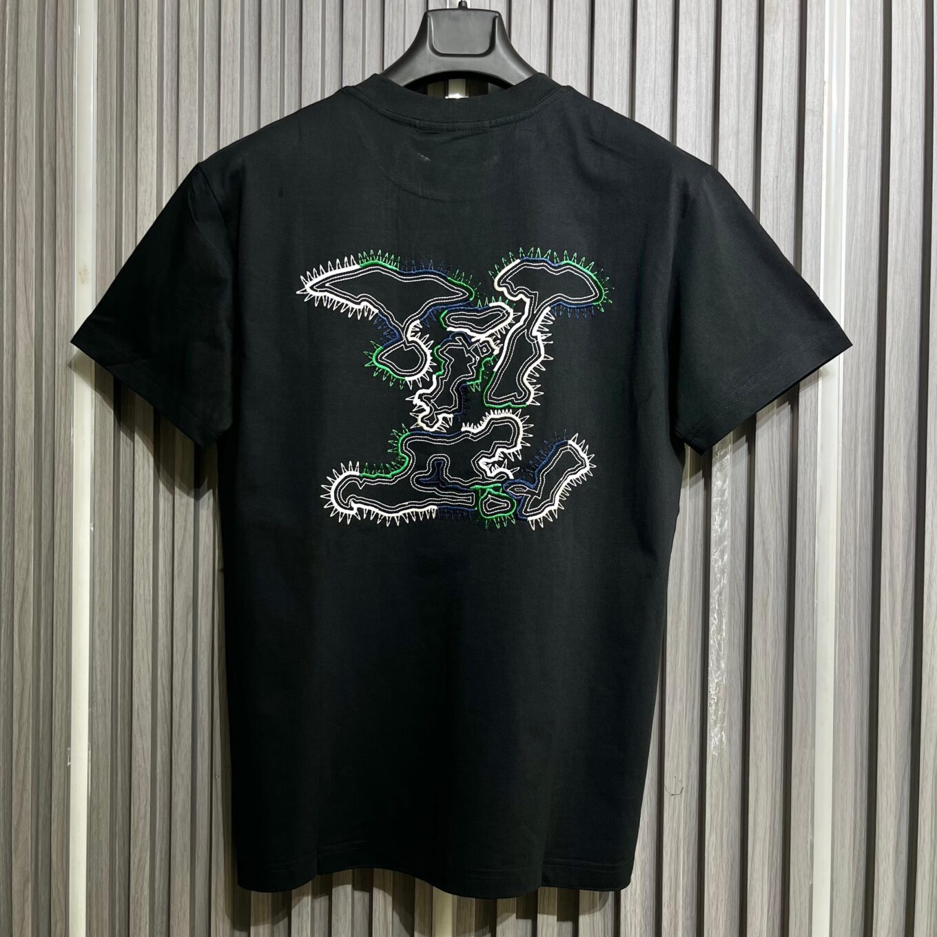Louis Vuitton Embroidered Black T-Shirt For Men