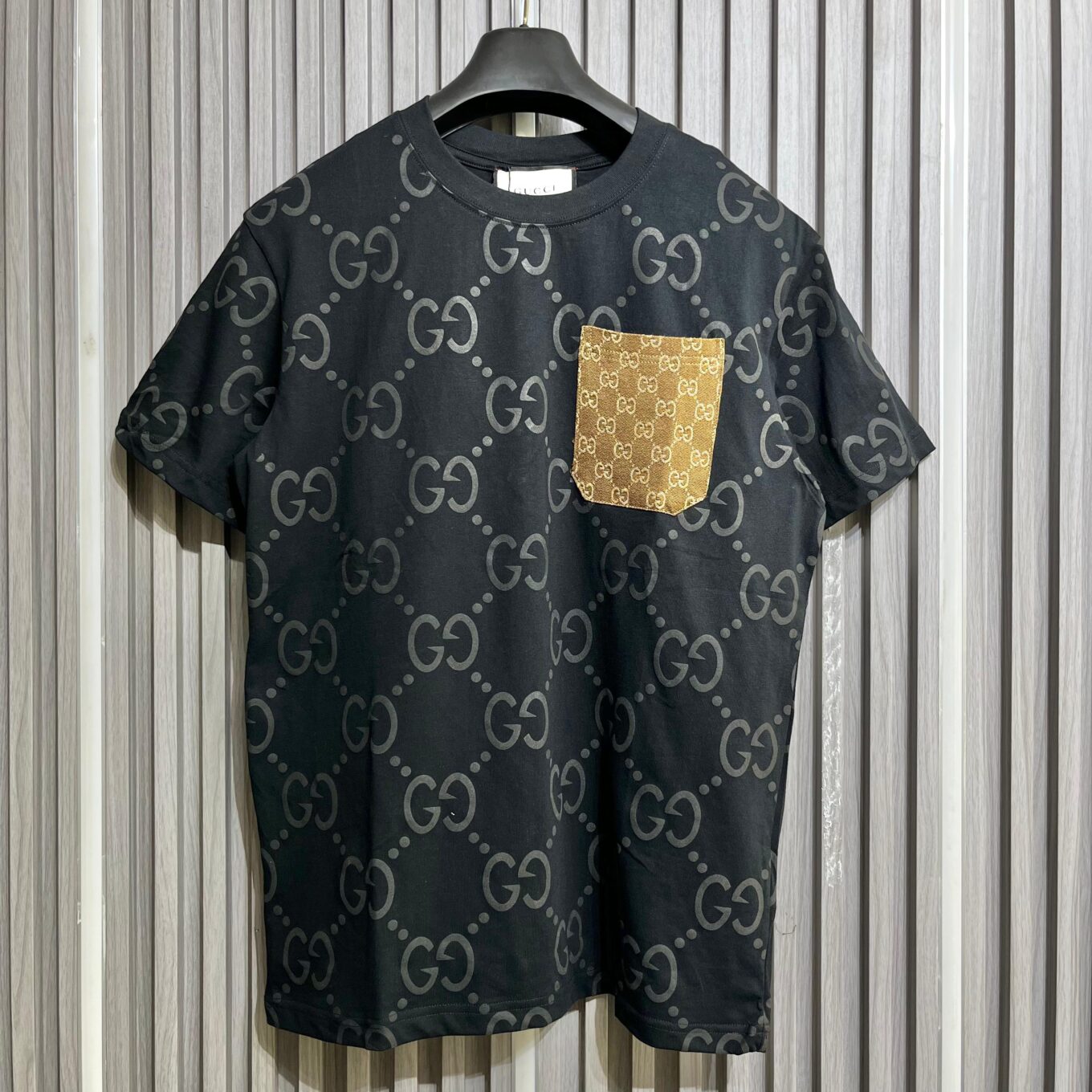 Gucci Black GG T-Shirt For Men