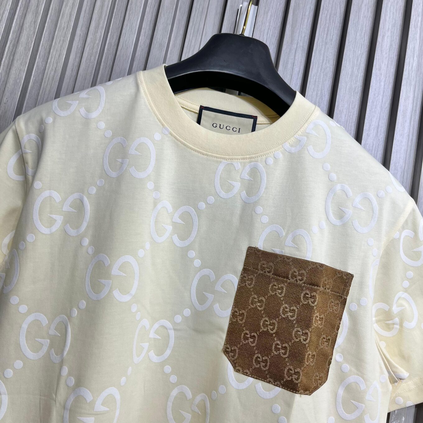 Gucci Beige GG T-Shirt For Men