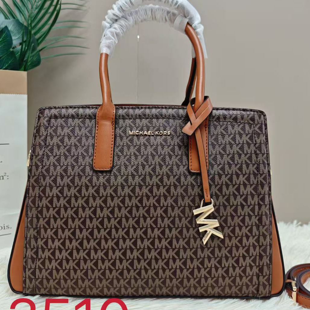 Michale Kors Laila Coffee Brown Medium Tote Bag